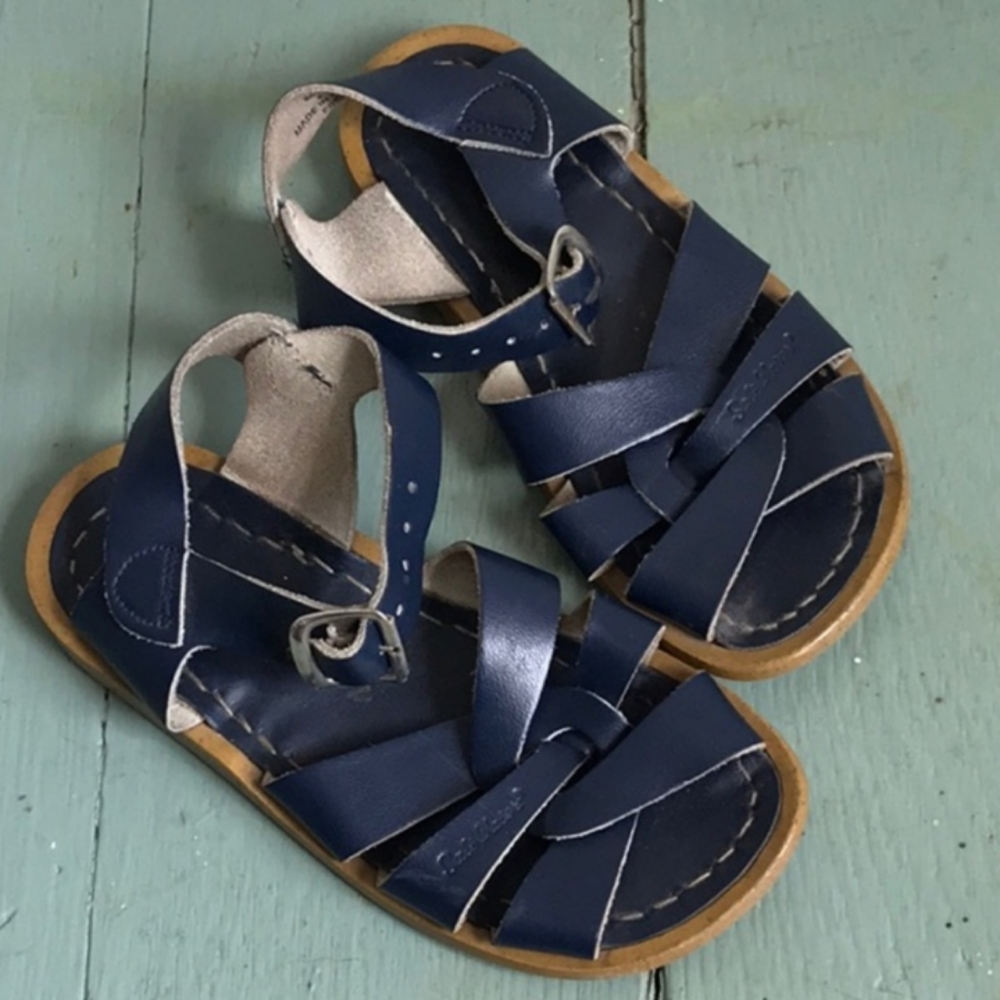 Navy Blue Salt Water Sandals